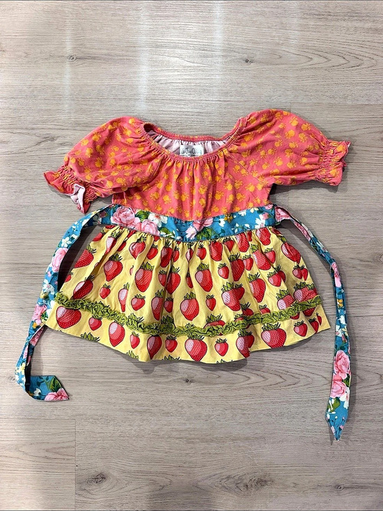 Matilda Jane Clothing Other - Matilda Jane Clothing Strawberry Swing Dress / Tunic Size 2